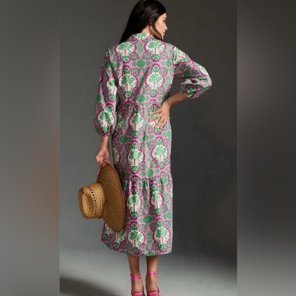 Bettina Tiered Shirt Dress by Maeve - Picture 4 of 7